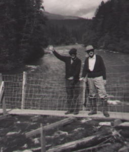 People posing with bridges